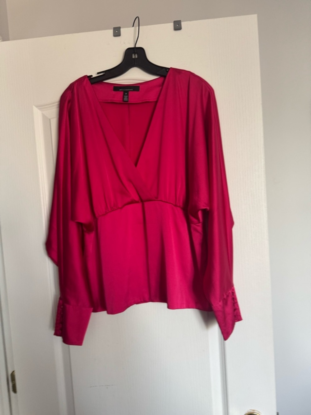 White House Black Market Fuchsia  Blouse